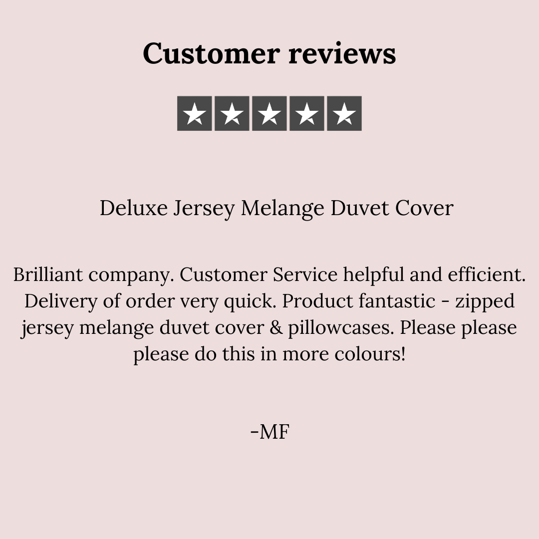 Deluxe Melange Jersey Duvet Cover