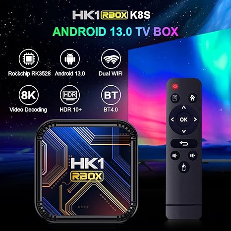 Android 13.0 TV Box with 3D 8K 4GB RAM 64GB ROM